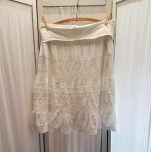 Simply Noelle white boho skirt